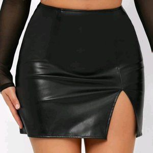 Black Leather Skirt